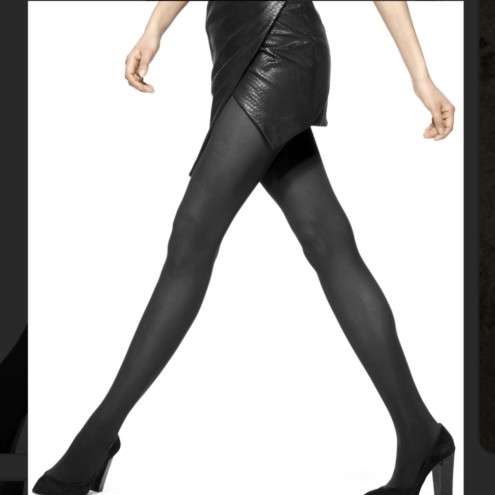 Hue Control Top Tights, Black,  New
